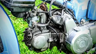 1995 Honda Cub 90 Engine Clean! (Satisfying)