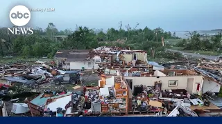 Tornadoes leave trail of destruction in Oklahoma and Michigan