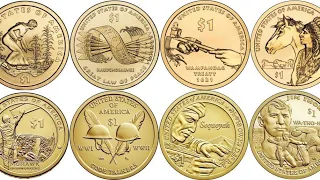 Монеты США 1$ "Коренные американцы" /US 1$ coins "Native american"