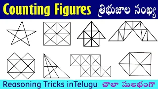 Counting figures  I Counting Triangles Part-2 I Best Reasoning Tricks in telugu I Ramesh Sir