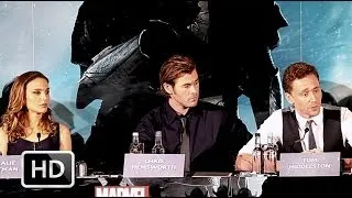 Thor: The Dark World press conference with Chris Hemsworth, Natalie Portman, Tom Hiddleston