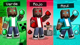 MINECRAFT pero SOLO PODEMOS USAR UN COLOR! 🔴🟡 MINECRAFT ALEATORIO