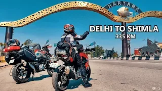 Riding a BMW first time - Delhi to Shimla | Snow Ride To Winter Spiti Kaza