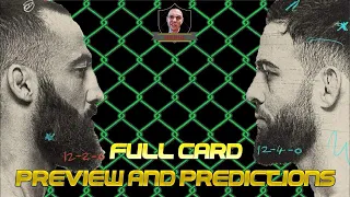 UFC Fight Night Dolidze vs Imavov Full Card Analysis, Breakdown, & Prediction (UFC Vegas 85)