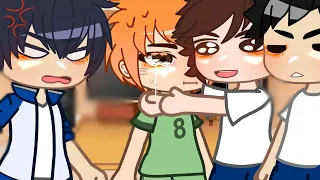 kageyama's past teammates + hinata react to the future// gacha club // gc / gcrv // haikyuu!! / pt.2