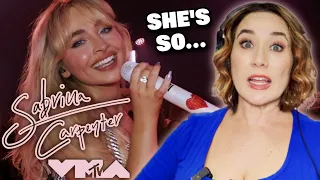 WHY SHE'S SO UNDERRATED?! - Vocal Coach FIRST reaction to SABRINA CARPENTER 2023 VMA'S Performance