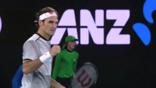 Insane Rally! Australian Open Final 2017 Roger Federer v. Rafael Nadal