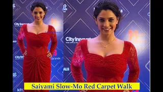 Saiyami Kher Slow Motion Glamours Red Carpet Walk | Paparazzi Wants More ! #bollywood #redcarpet