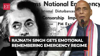 Rajnath Singh gets emotional remembering Emergency regime: 'My mother died still...'