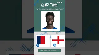 Which country is Bukayo Saka a nationality of ? #football #soccer #bukayosaka #saka #france #england