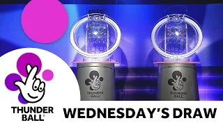 The National Lottery ‘Thunderball’ draw results from Wednesday 4th May 2016