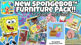 NEW SPONGEBOB SQUAREPANTS FURNITURE PACK OUT NOW!🍍🧽🌊🐚🏝|Trailer Review|Toca Life World|Theresa Playz
