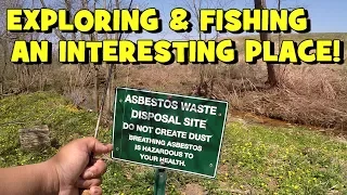 Fishing Next to an ASBESTOS WASTE DISPOSAL Facility...Lol... (Give-Away Included) (Ambler, PA)