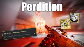 Flawless Solo Mastery - Perdition with a Solar Gunner Build!