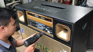 Full video of repairing high capacity speakers