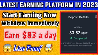 "Unlock Passive Income: Earn USDT with this Website!" || Live Proof Earn 83 USDT🥳💯😱