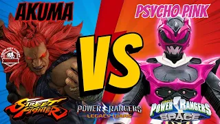 Akuma Vs Psycho Pink Ranger | Power Rangers Legacy Wars