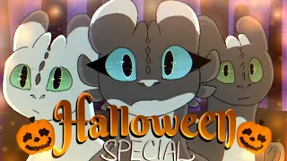 Toothless x Light Fury-/ANIMATION/-(HALLOWEEN SPECIAL)