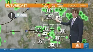 Some storm chances for a warm and humid Mother's Day | Full Forecast May 14, 2023