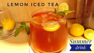 How to make Lemon Iced Tea at home||Refreshing Lemon Iced Tea in lockdown