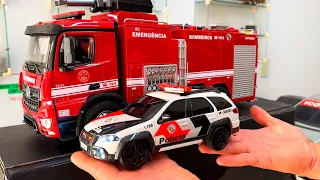 ELE FAZ MINIATURAS DE POLÍCIA E BOMBEIRO QUE FUNCIONAM DE VERDADE! (CARRINHOS E VIATURAS)