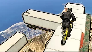 НЕОБЫЧНЫЙ СПУСК С ЧИЛИАДА! ЛЕГКИЙ ПАРКУР НА BMX ГТА 5 ОНЛАЙН █ GTA 5 ONLINE