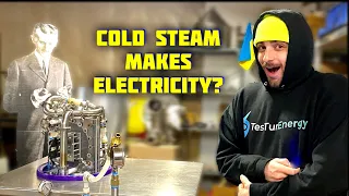 Steam Tesla Turbine Renewable Energy Micro Power Plant - 1st Start Up