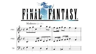 Soundtrack of Final Fantasy (FC/NES), with sheet