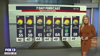 Tapering showers on Tuesday, slightly warmer with sunbreaks | FOX 13 Seattle