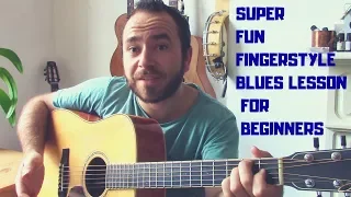 Super Fun Fingerstyle Blues Lesson | TABS