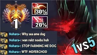 NEVER TRASH TALK TO TOP 1 MMR Ame New Imba 50% Crit Build Terrorblade One Man Comeback WTF Dota 2