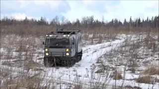 Ходовые испытания вездехода BV-206 "Лось"