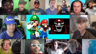 Mario Plays Mario.exe ft. Luigi Reaction Mashup