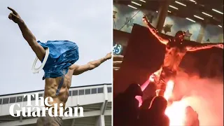 Zlatan Ibrahimovic statue vandalised after striker buys into Hammarby