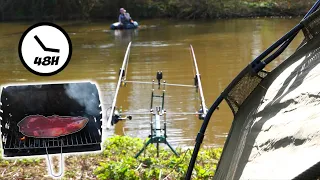 Je te fais découvrir la pêche de bivouac en Hiver ! Immersion pendant 48h de gueuleton !