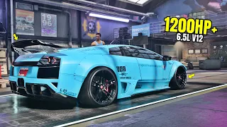 Need for Speed Heat Gameplay - 1200HP+ LAMBORGHINI MURCIELAGO SV Customization | Drift Build