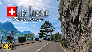 Lake Lucerne, Switzerland 🇨🇭 Scenic Drive from Flüelen to Lucerne along the Vierwaldstättersee