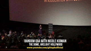GLITZ EXCLUSIVE: Post-movie Interview with Nicole Kidman for her movie ‘Destroyer’