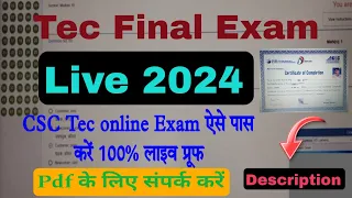 tec final live exam 2024, CSC tec online exam, tec live exam questions answers, tec final exam 2024