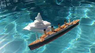 Titanic Submersible Model Demo, Titanic Sinking Model, Titanic Split In Half Model Titanic Toy 1999