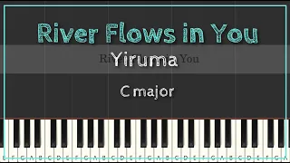 YIRUMA | River Flows in You | Easy Piano Tutorial | always C major