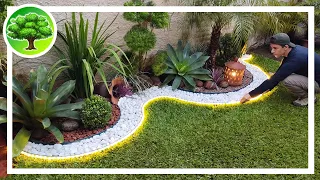 Garden with LED border | Refúgio Green