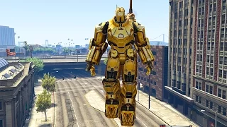 GTA 5 - Iron Man Hammer Drone Armor Mod! [Showcase]