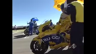 MotoGP Welkom 2004 - ITA 4:3 telecronaca Guido Meda - La prima gara di Valentino Rossi in Yamaha