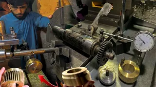 This Man is Genius Who Can Do This Method Spline, Worm and Gear Hobbing On Lathe Machine