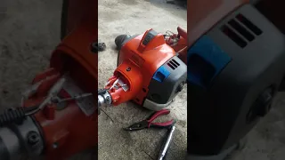Husqvarna string trimmer part 2 how to remove the shaft