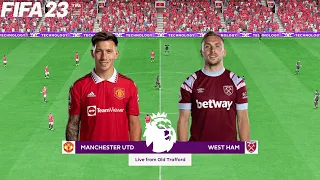 FIFA 23 | Manchester United vs West Ham  United - Match Premier League English - PS5 Full Gameplay