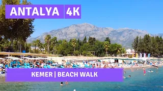 ANTALYA,Kemer Beach |Attractive Walking Tour |26August 2021|4k UHD 60fps