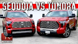 2023 Toyota Tundra VS Sequoia Capstone - Which BIG Toyota is Better?