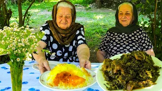 Nənə SƏBZİ QOVURMALI PLOV bişirdi